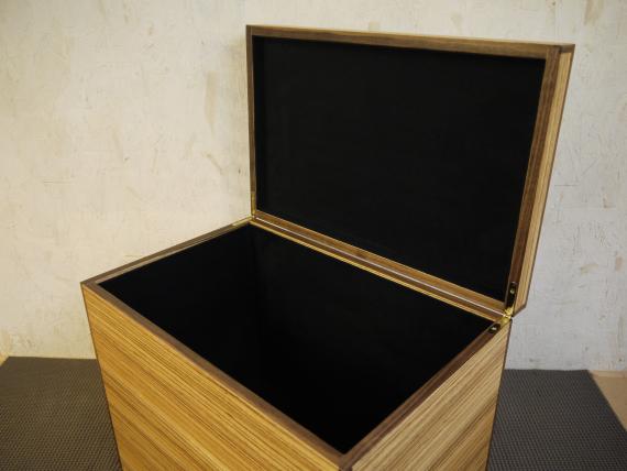 Picture of Zebrano Veneered Storage Case