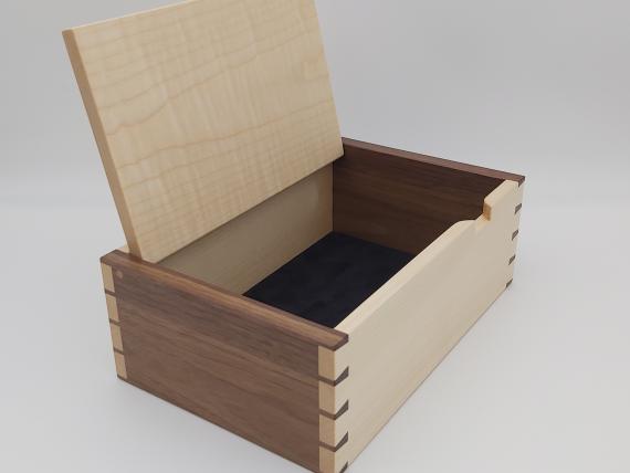Picture of Sycamore and Black Walnut Desk Box
