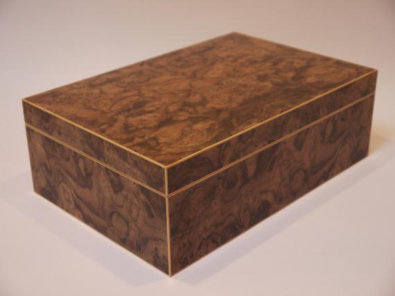 Picture of Black Walnut Burr Veneered Jewellery Box