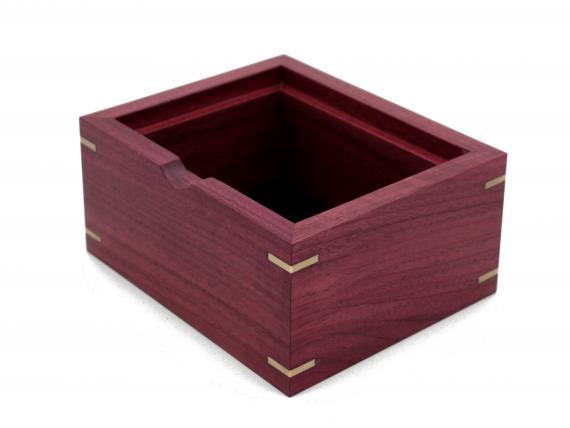 Picture of Purpleheart and Burr Ash Trinket Box