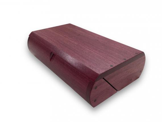 Picture of Curved Purpleheart Desk Box