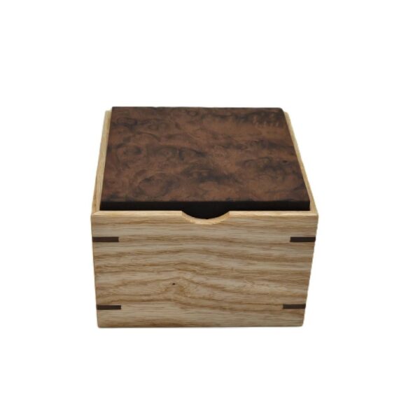 Ash trinket box burr walnut lid ian brodie 02