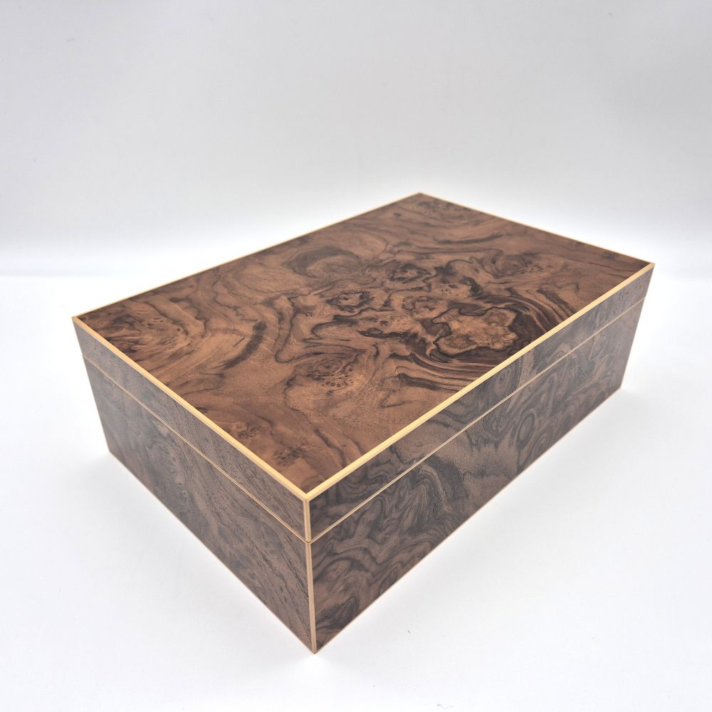 Burr walnut jewellery box ian brodie