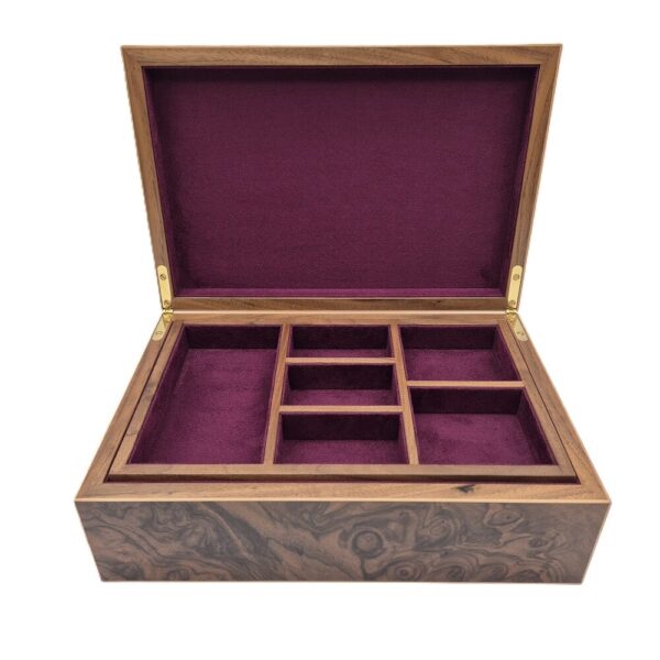 Burr walnut jewellery box ian brodie 03