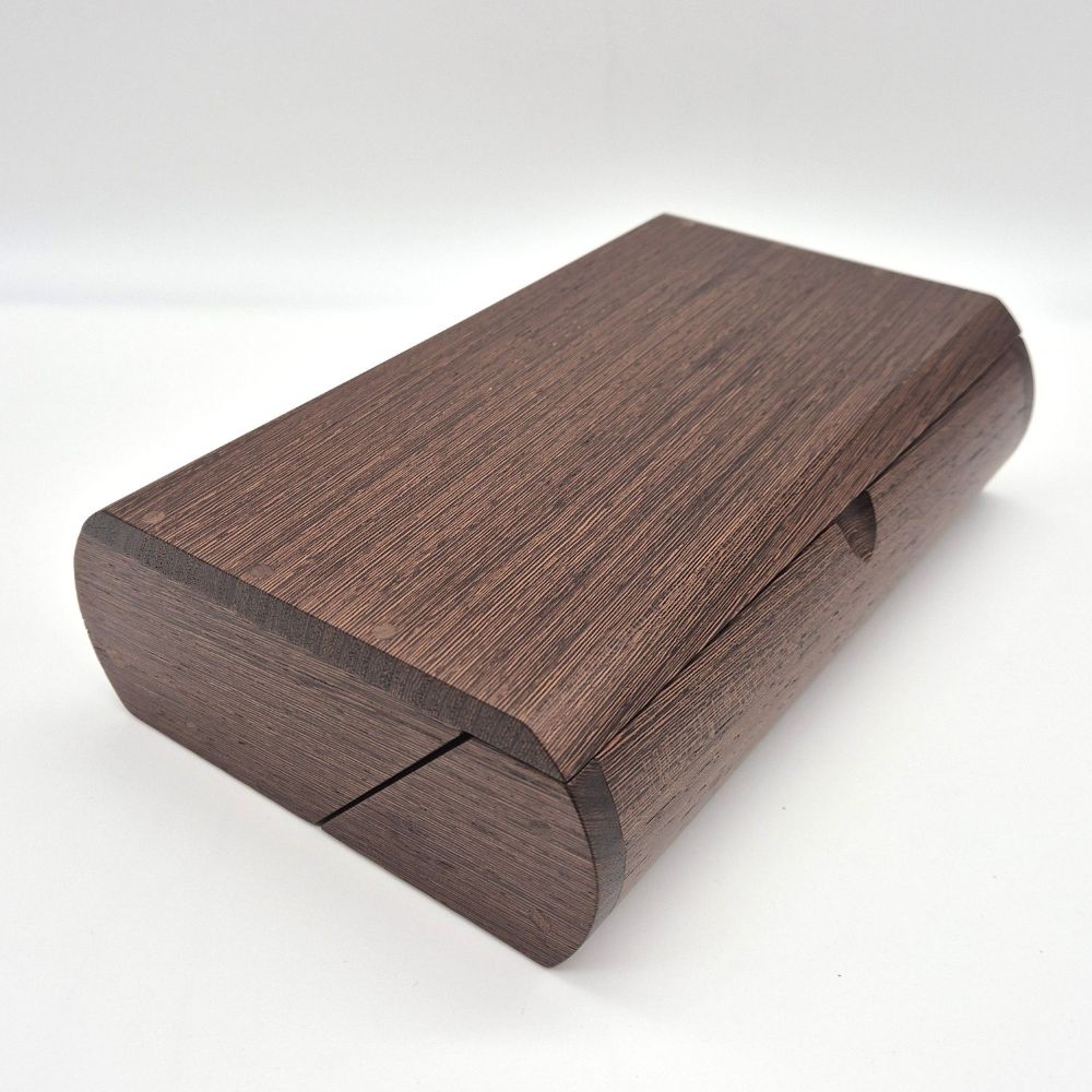 Curved desk box wenge ian brodie