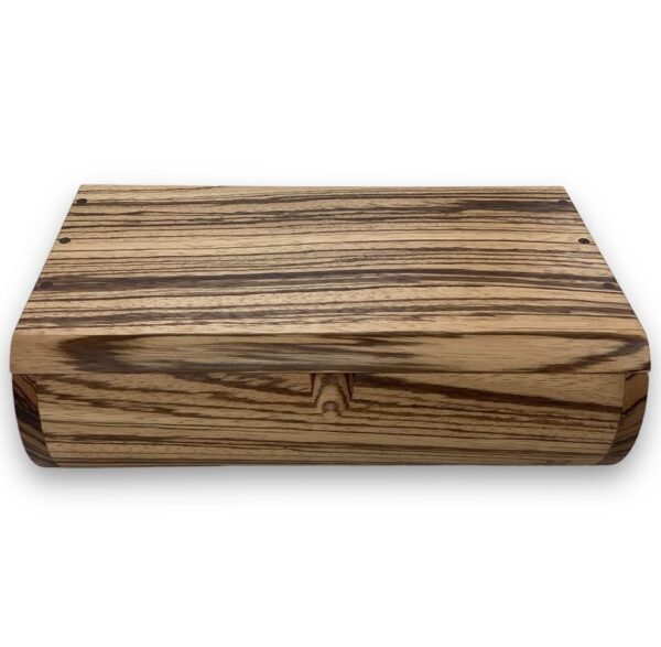 Curved desk box zebrano ian brodie 02