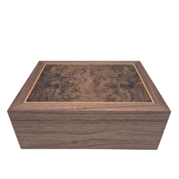 Document box burr walnut lid ian brodie 02