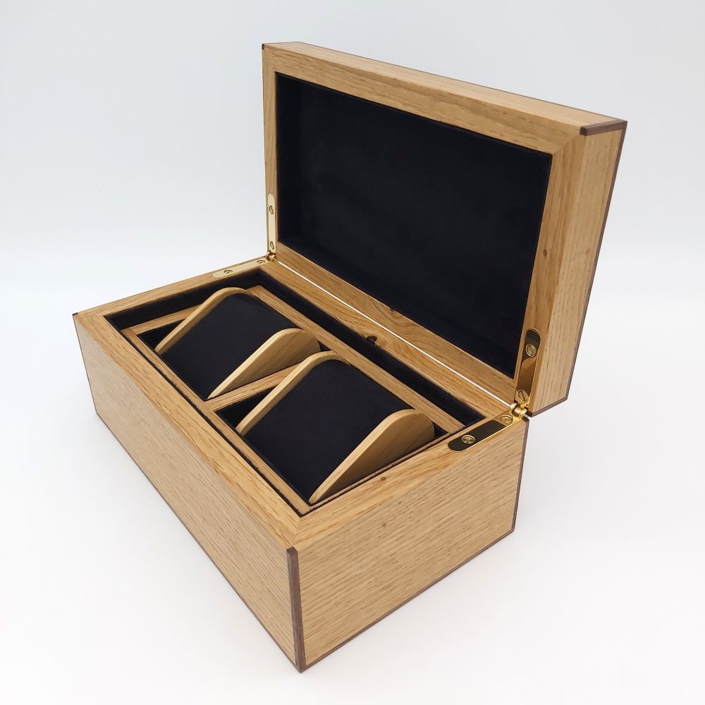 Double watch box oak ian brodie