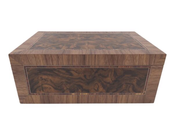 Panelled burr walnut jewellery box ian brodie 02