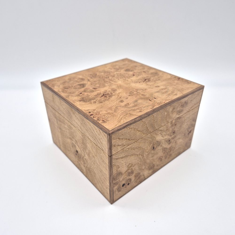 Single watch box burr oak ian brodie