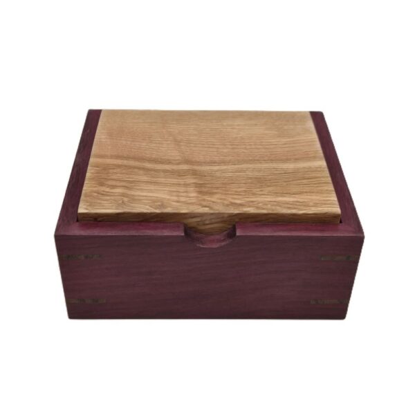 Solid mitred purpleheart trinket box ian brodie 02