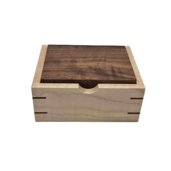 Solid mitred sycamore trinket box ian brodie 02