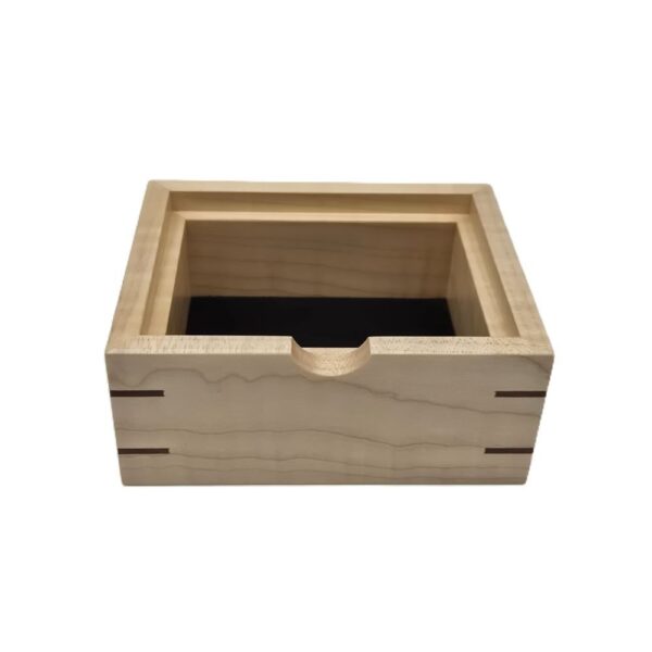 Solid mitred sycamore trinket box ian brodie 03